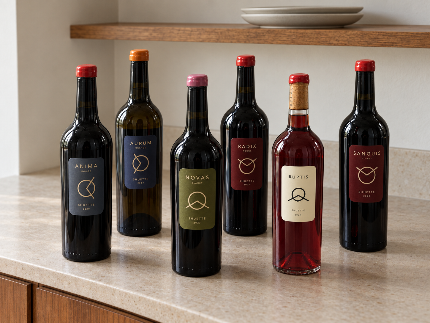 The estate wine collection