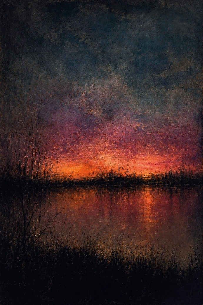 FARRA, an abstract artwork inspired by sunset at Shuette
